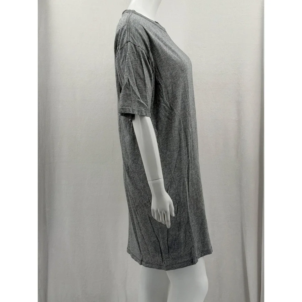 Rag & Bone Dress Womens Large Gray Pima Cotton T-Shirt Casual Lounge Relaxed - Picture 3 of 13